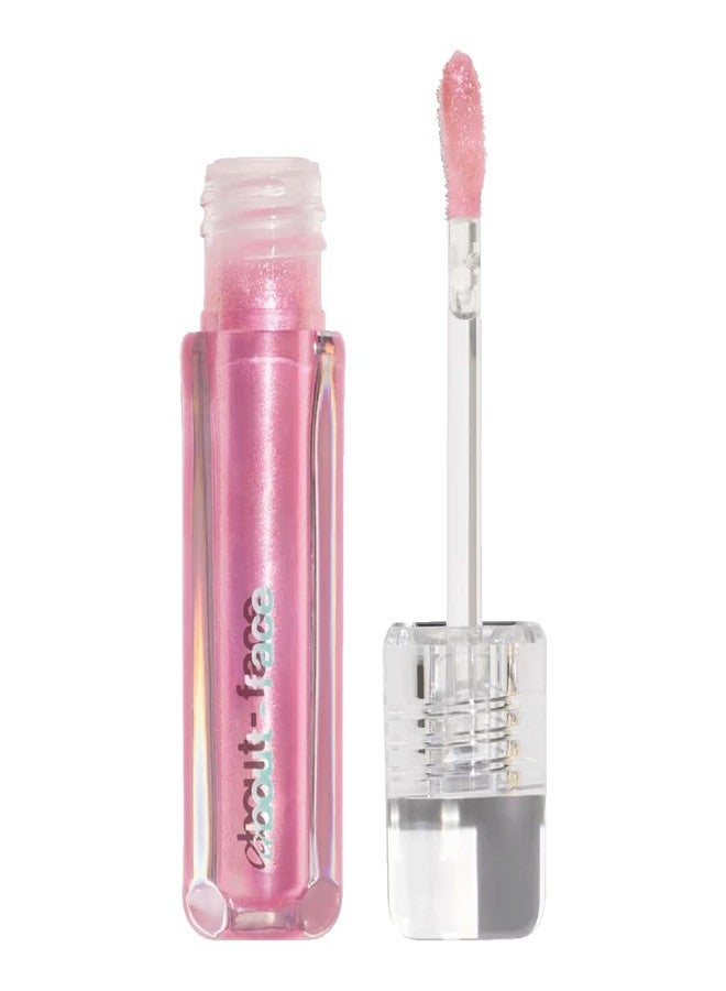 ABOUTFACE about-face Light Lock Lip Gloss it's Not You, It's Me – Non-Sticky, High-Shine Lip Oil Gloss with Coconut Oil, Peppermint & Lavender – Vegan, Cruelty-Free, Clean Beauty – 0.21 oz (Pink Sparkle) - Image 1